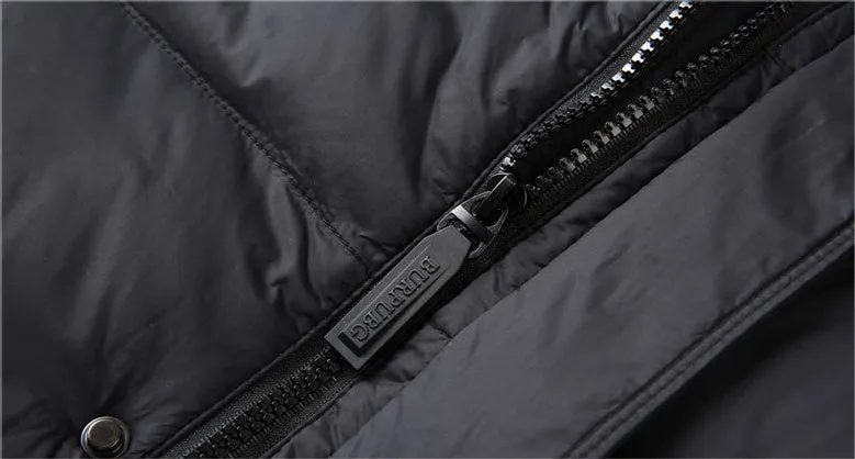 Full Zip Men's Windproof Quilted Puffer Coat