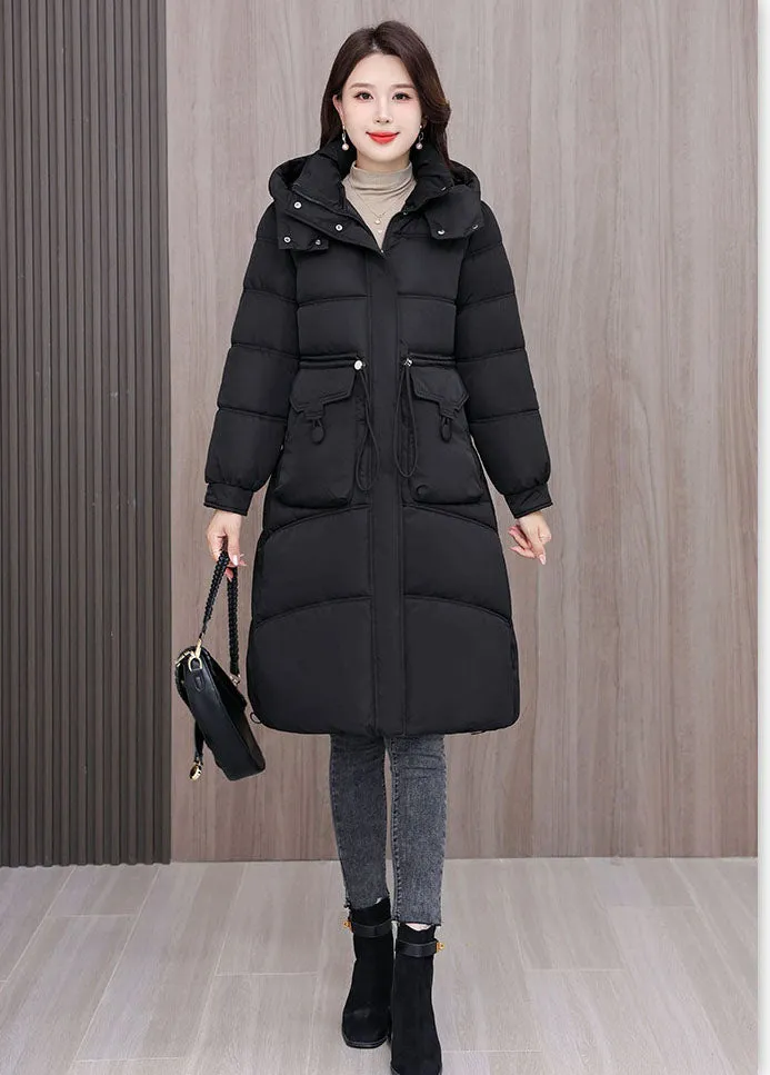 Full Zip Oversized Women's Puffer Jacket with a Cozy Hooded Design