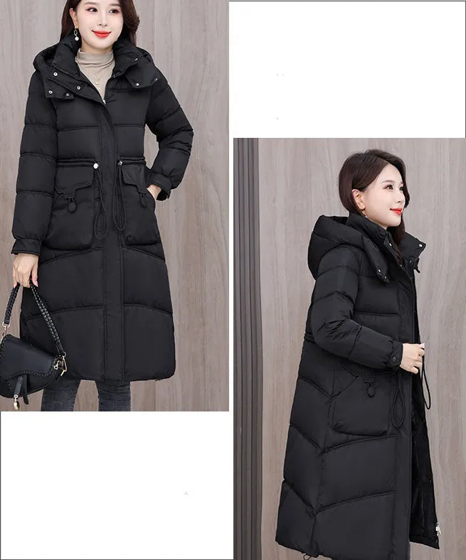 Full Zip Oversized Women's Puffer Jacket with a Cozy Hooded Design