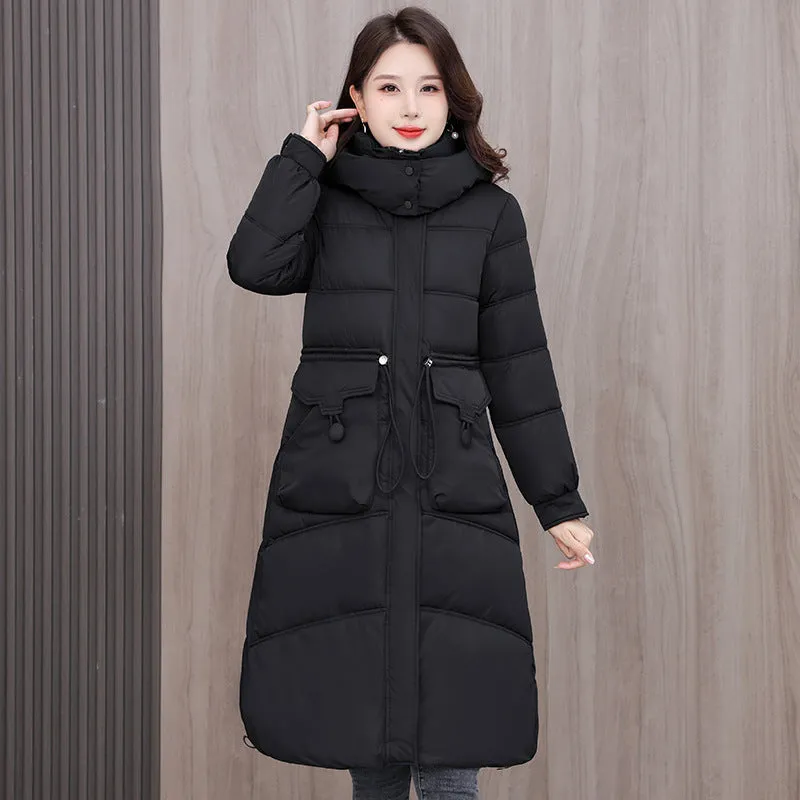 Full Zip Oversized Women's Puffer Jacket with a Cozy Hooded Design