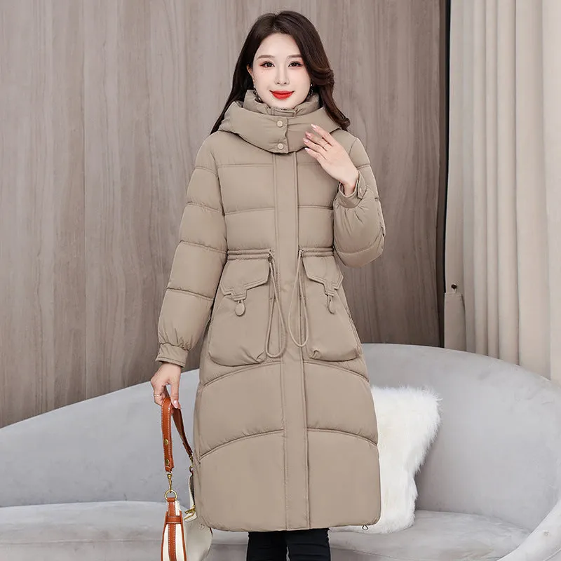 Full Zip Oversized Women's Puffer Jacket with a Cozy Hooded Design