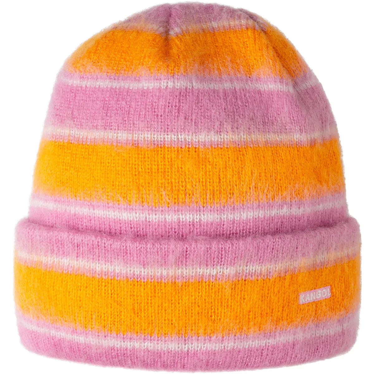 Fuzzy Stripe Beanie