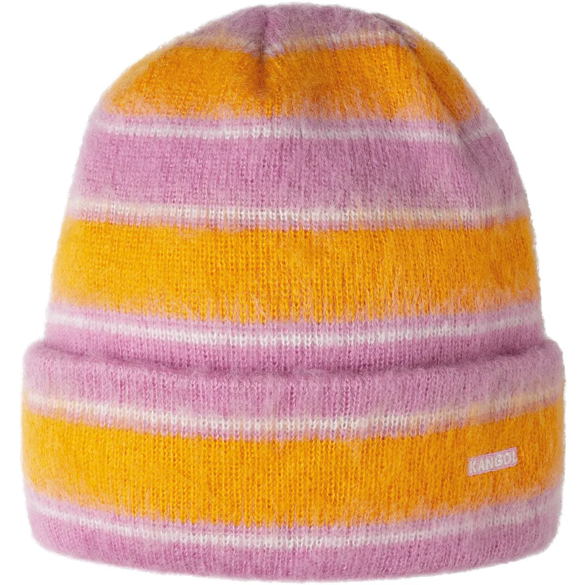 Fuzzy Stripe Beanie