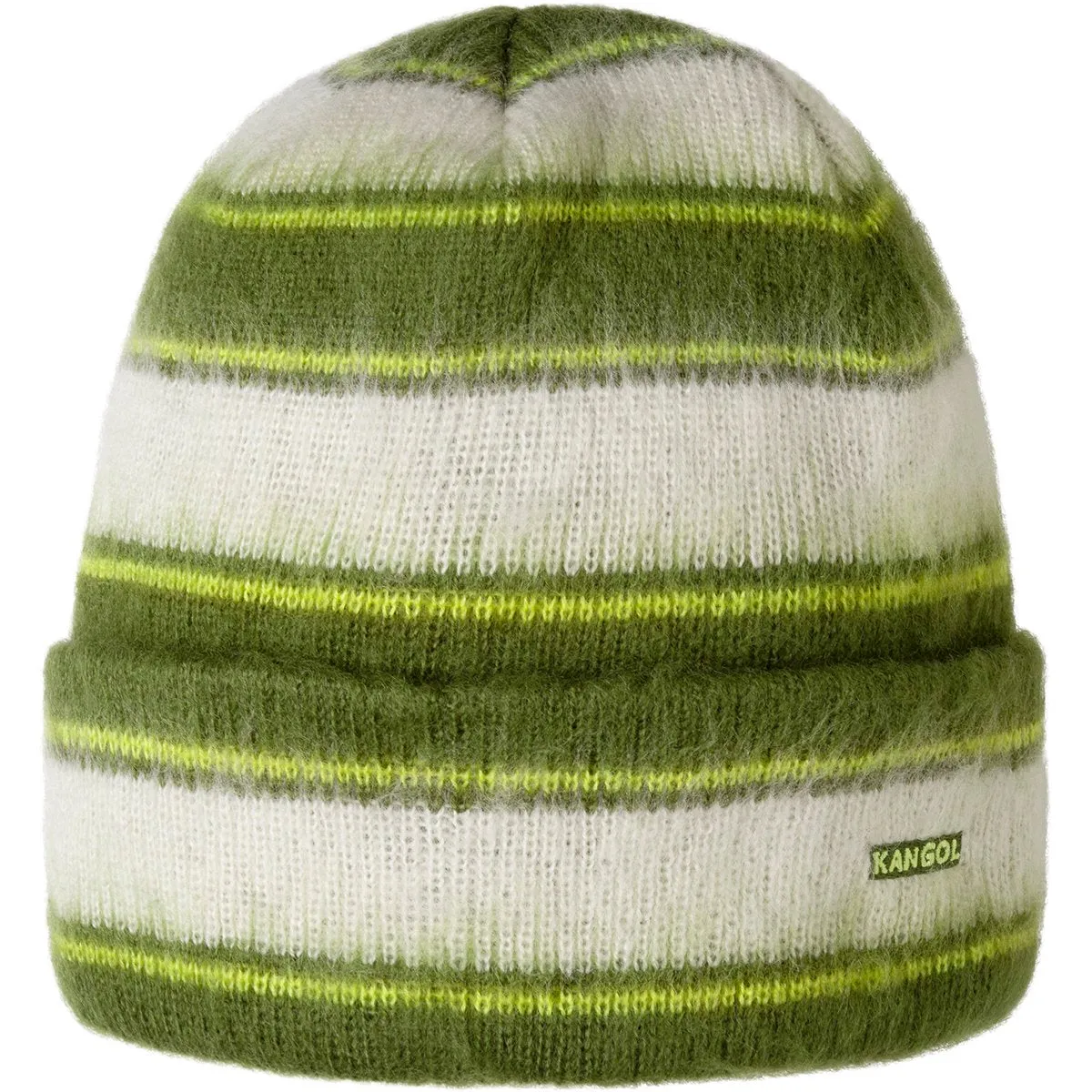 Fuzzy Stripe Beanie