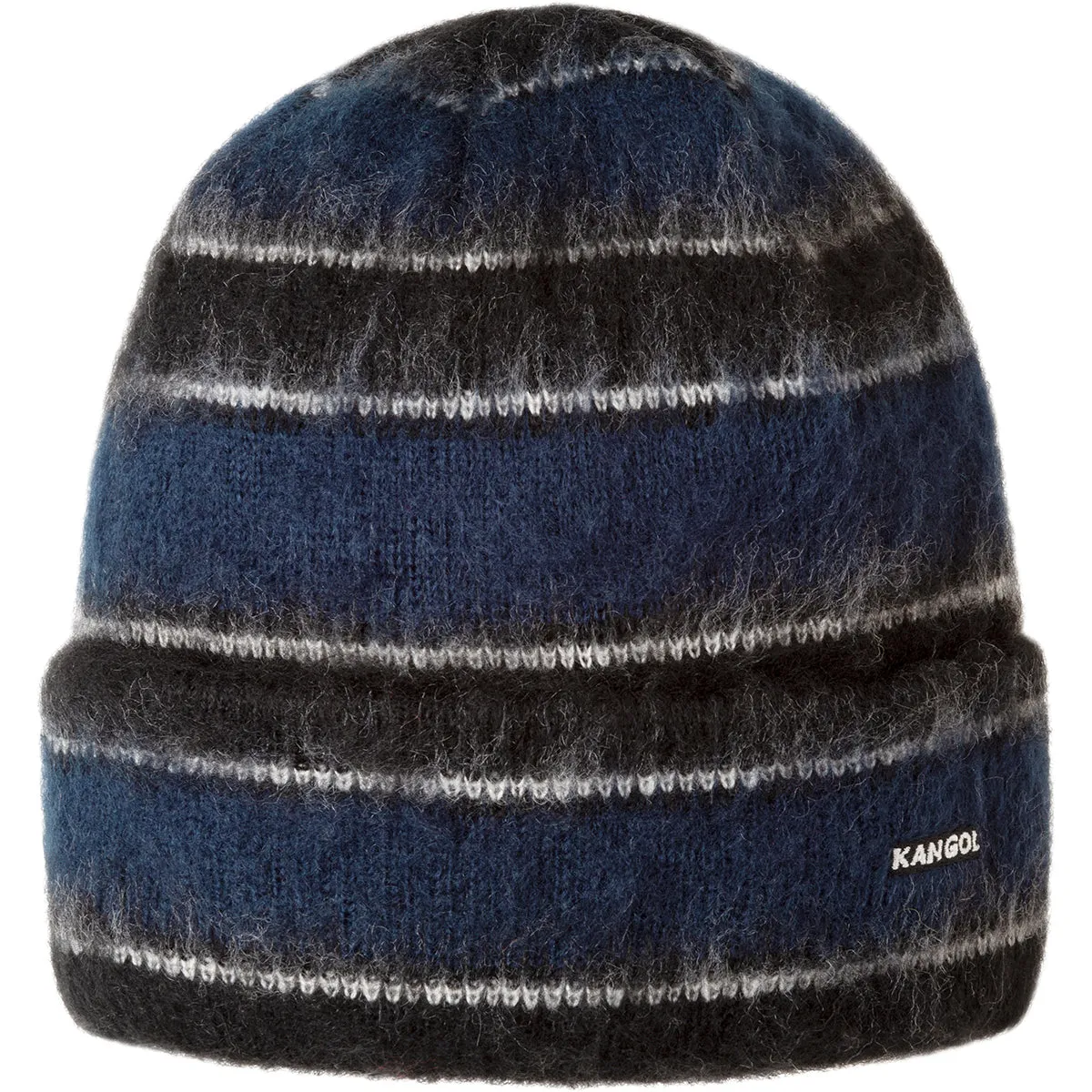 Fuzzy Stripe Beanie