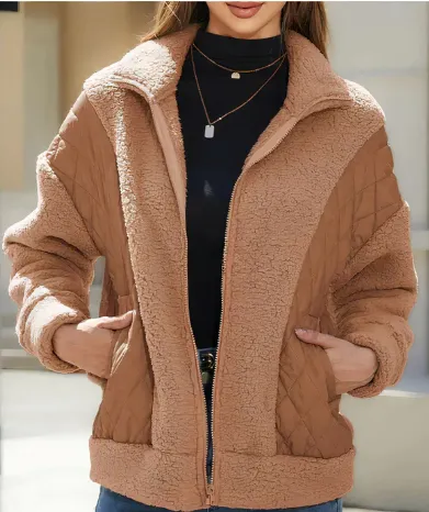 Gabriel | cosy quilted sherpa women's jacket