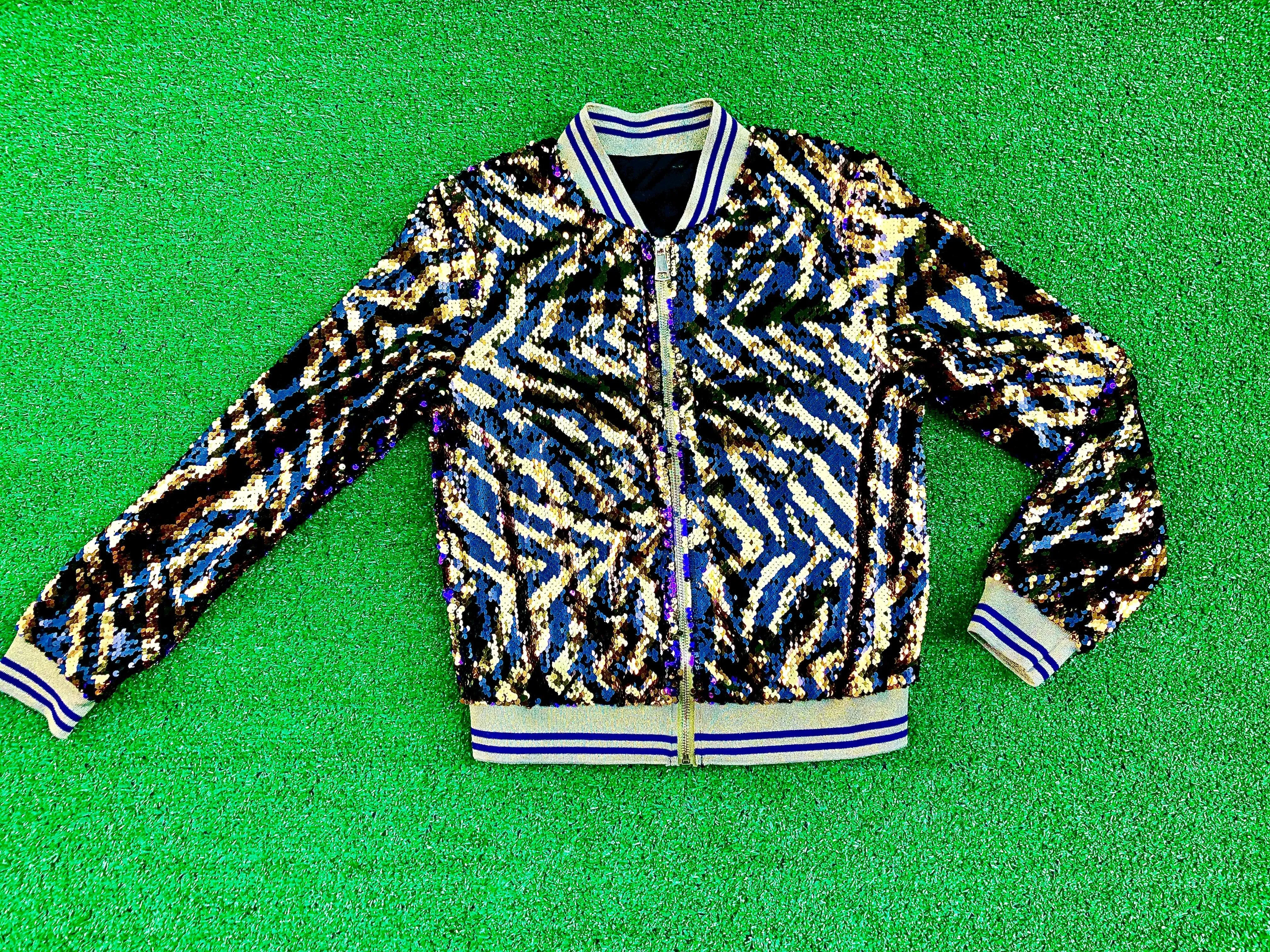 GLEAUX GIRL™ ORIGINAL GAMEDAY™ SEQUIN JACKET  TIGER STRIPE