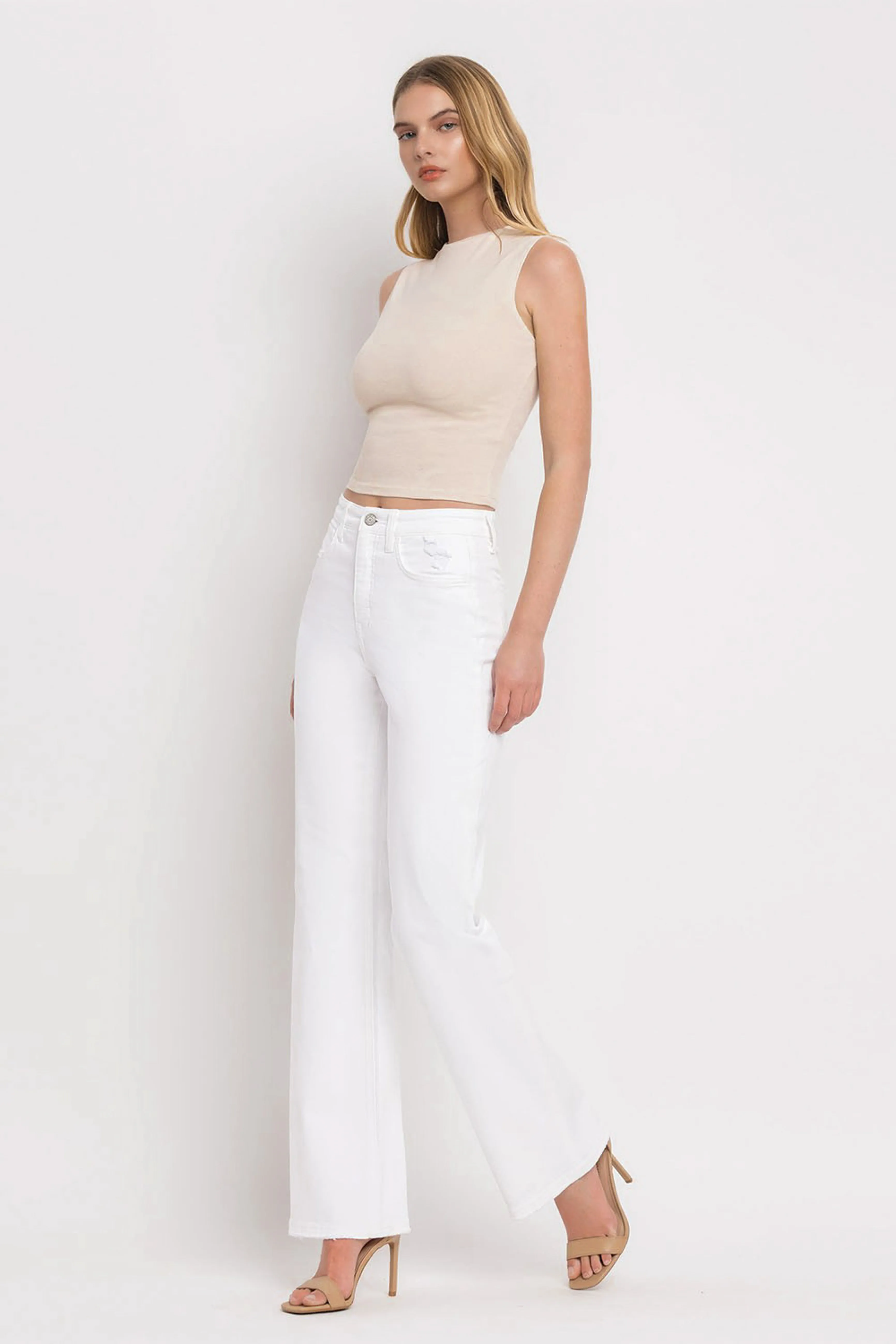 Going Places Denim in White