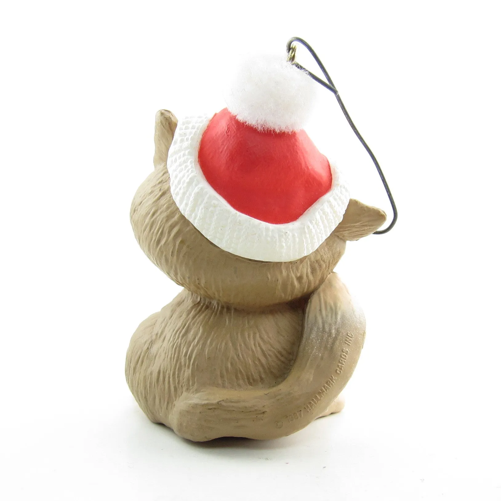 Hallmark Christmas Cuddle Vintage 1987 Cat & Mouse Keepsake Ornament