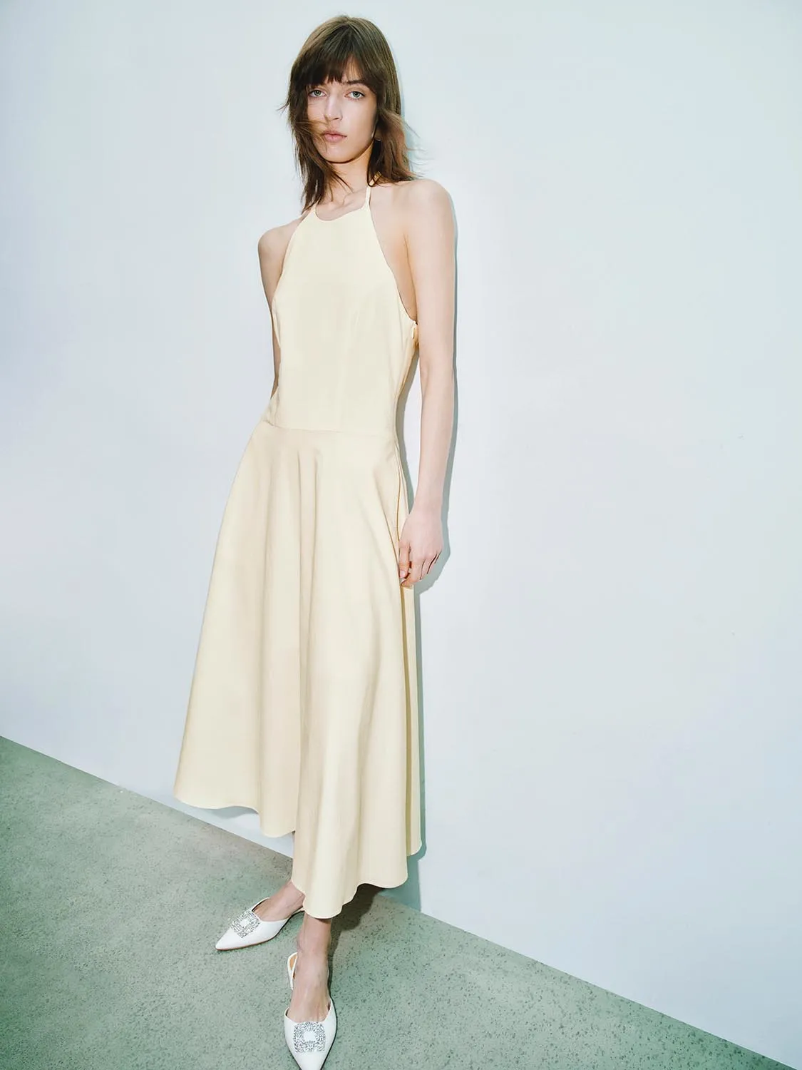 Halter Neck A-Line Dresses
