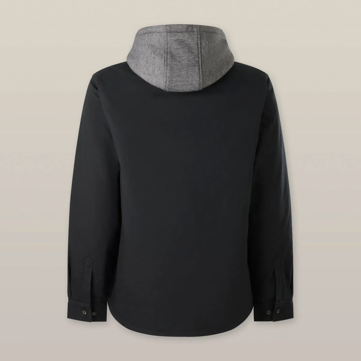 Hard Yakka Men's Heritage Quilted Hooded Shacket - Black