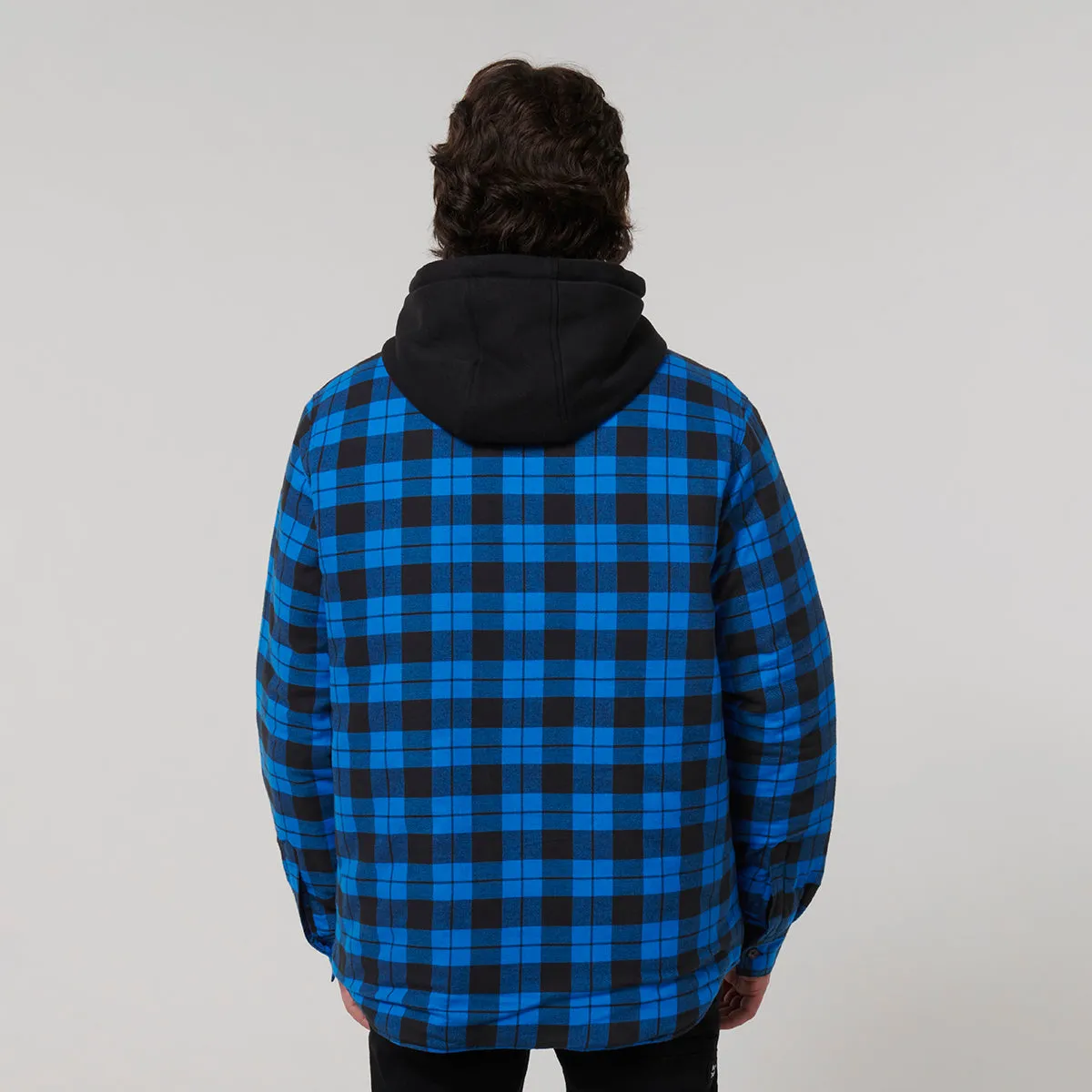 Hard Yakka Men's Quilted Shacket - Oceanic