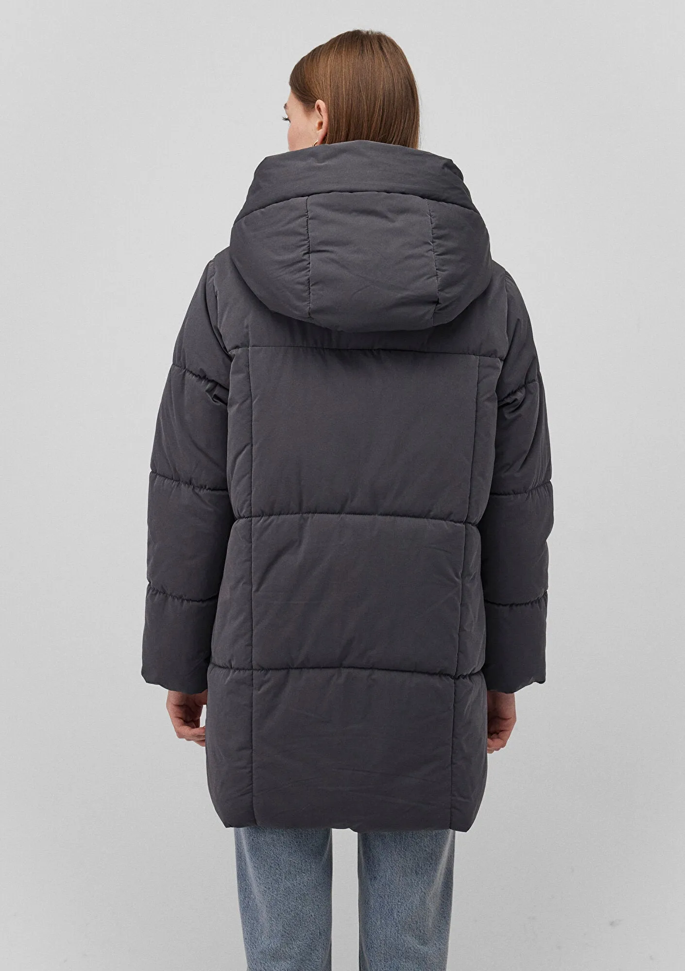 Hooded Anthracite Jacket