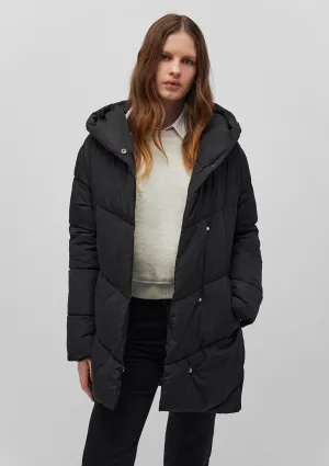 Hooded Black Puffer Jacket