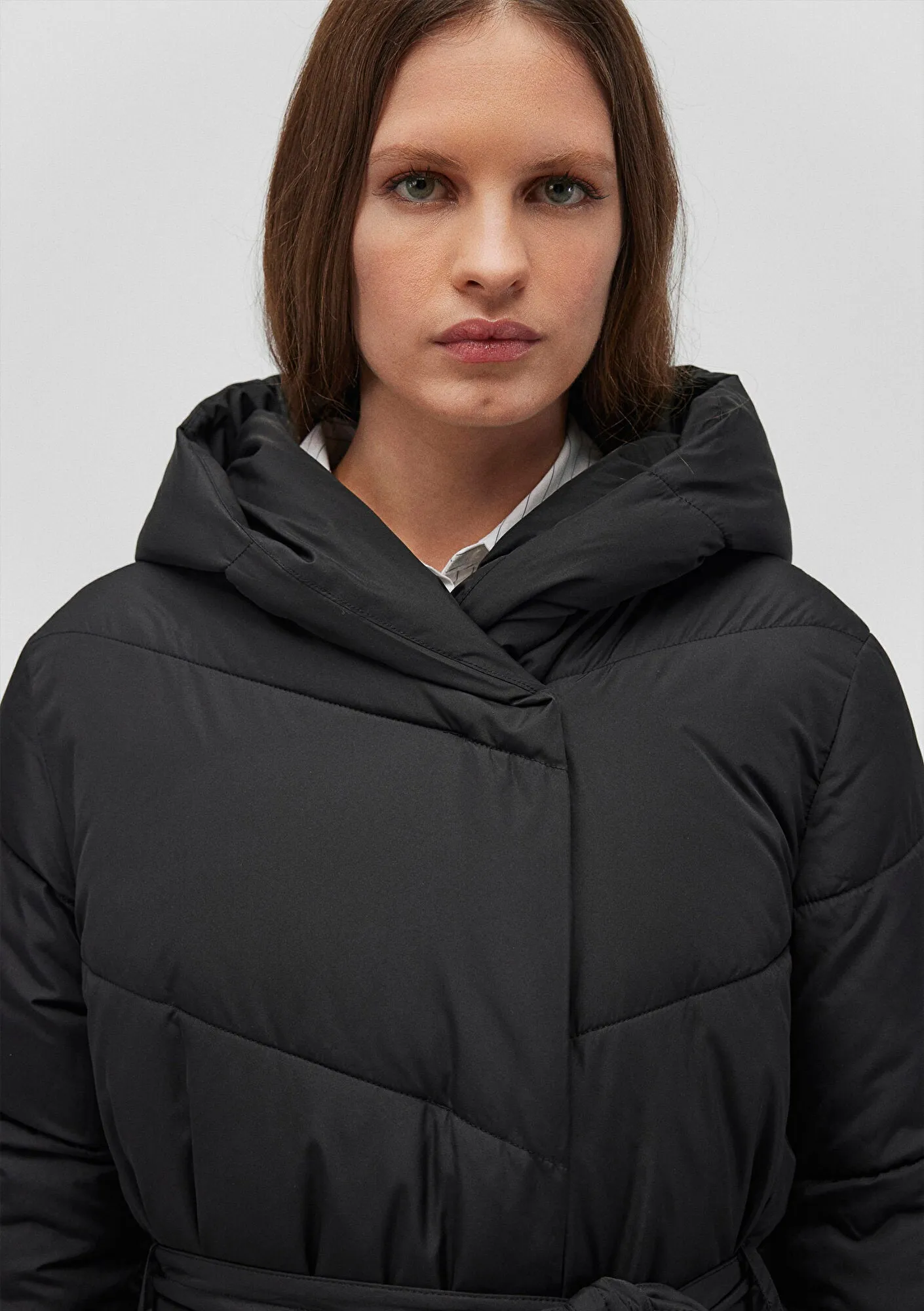 Hooded Black Puffer Jacket