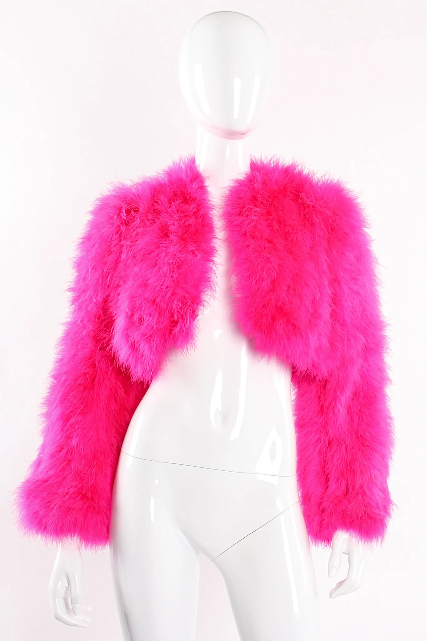 Hot Marabou Cropped Jacket