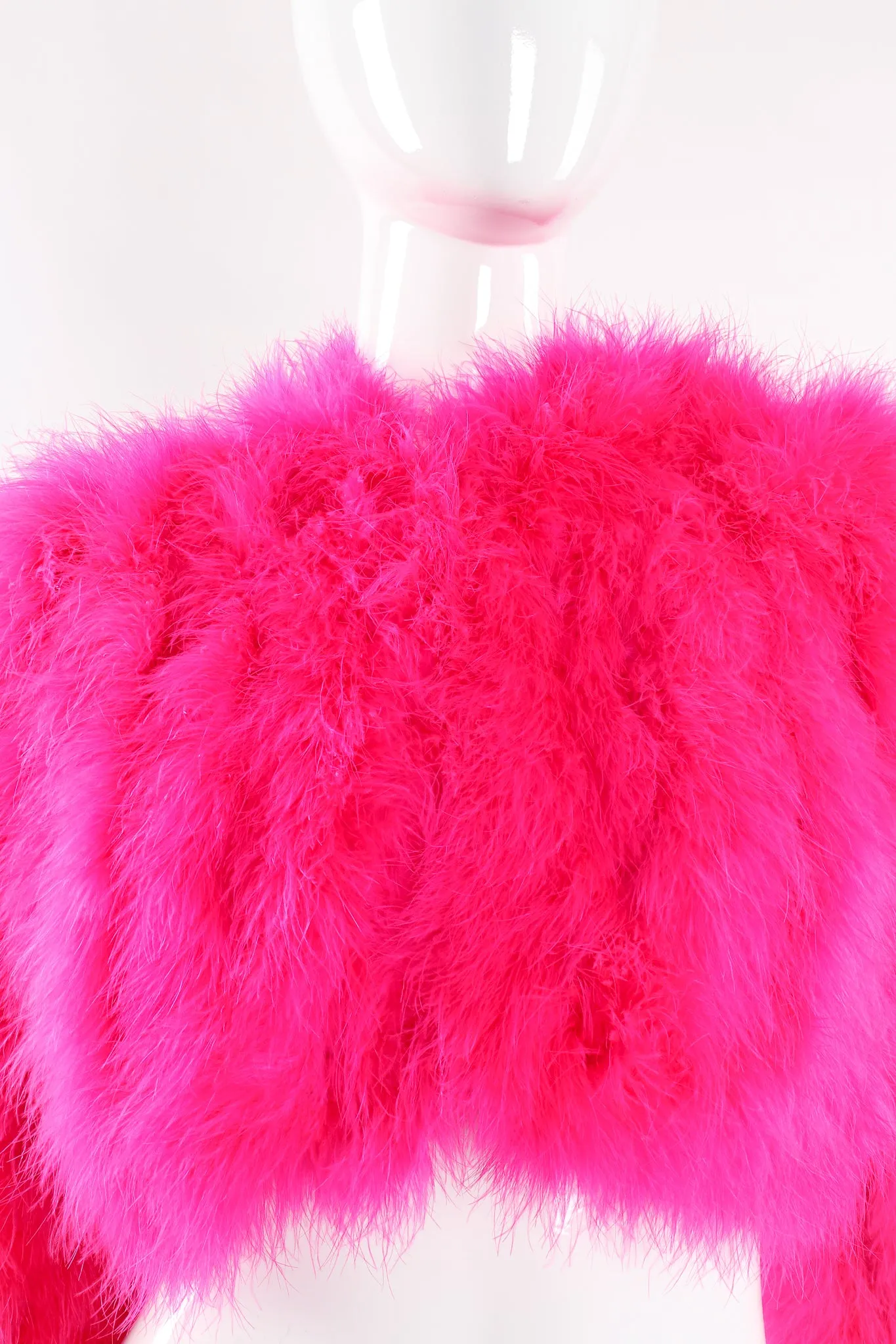 Hot Marabou Cropped Jacket