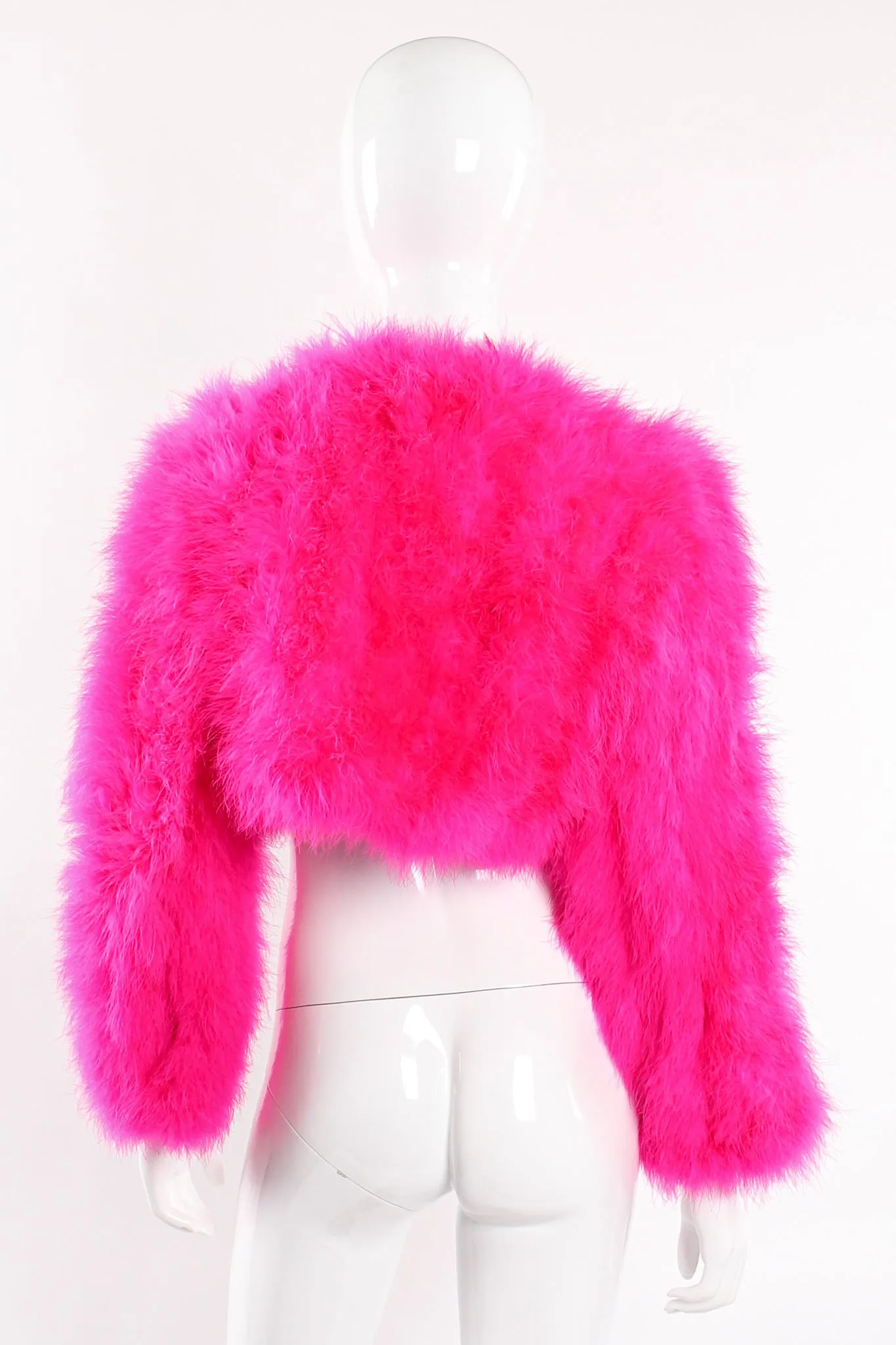 Hot Marabou Cropped Jacket