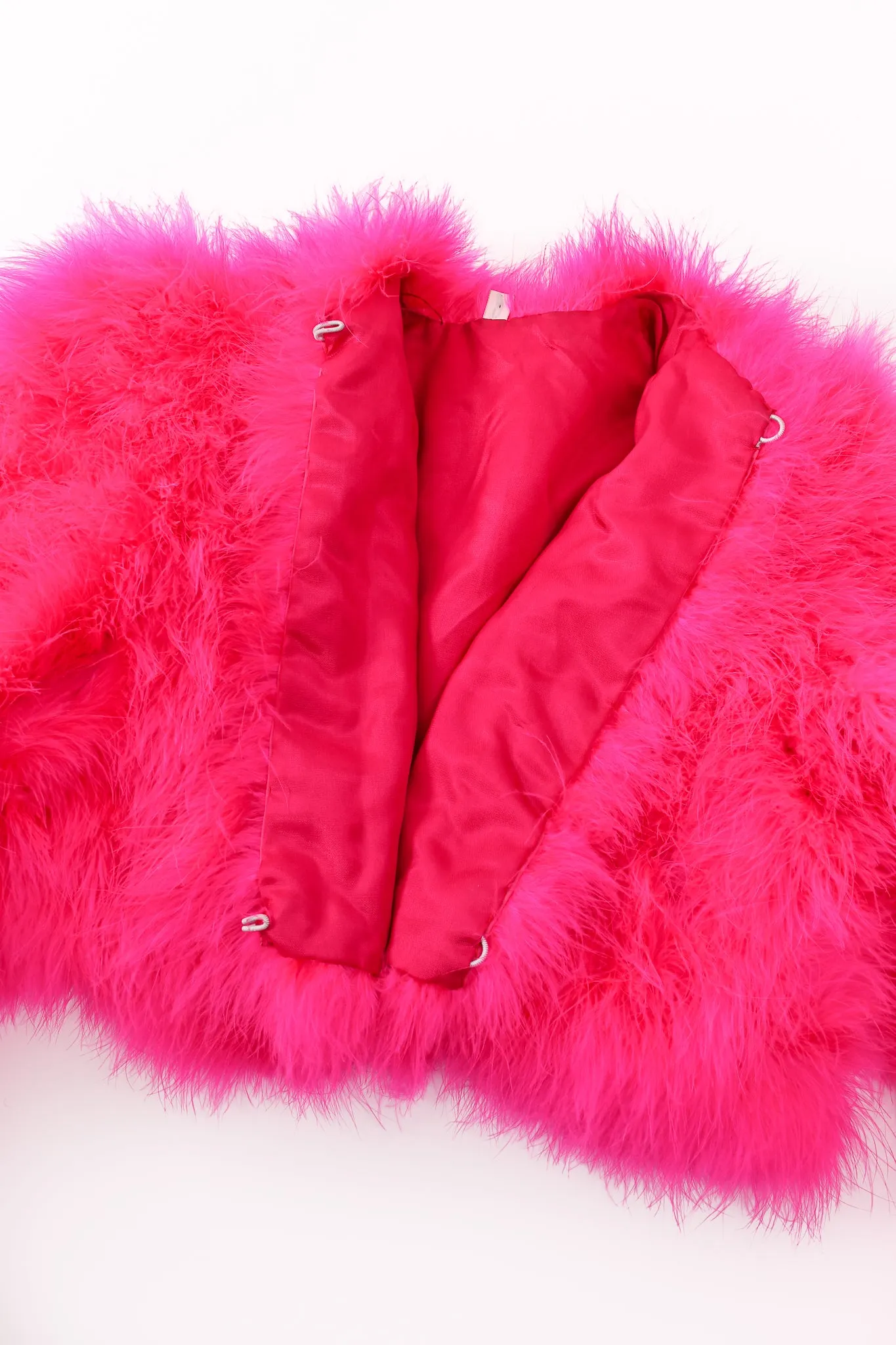 Hot Marabou Cropped Jacket