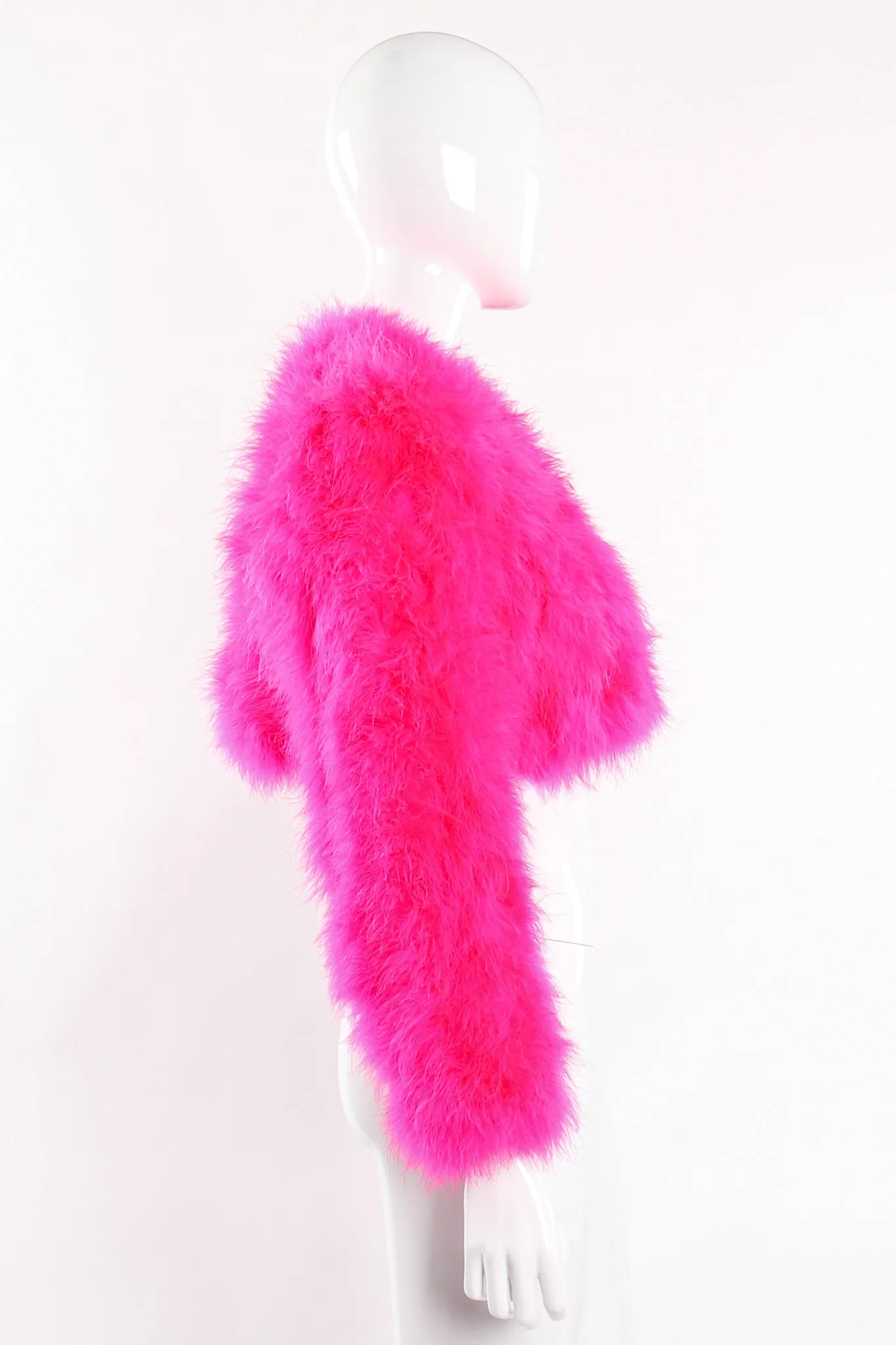 Hot Marabou Cropped Jacket