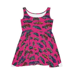 Hotrod Rose Skater Dress