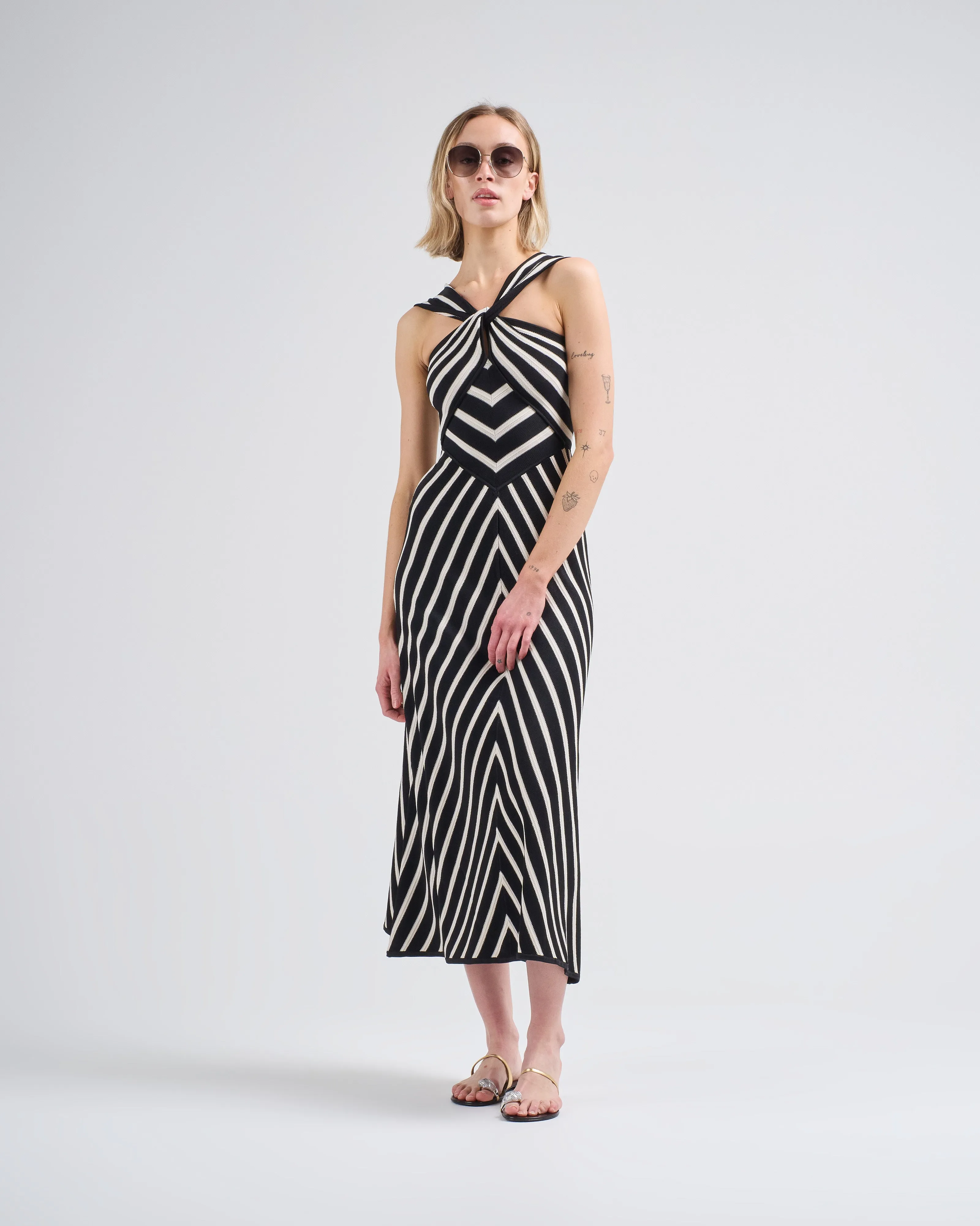 illuminate halter dress
