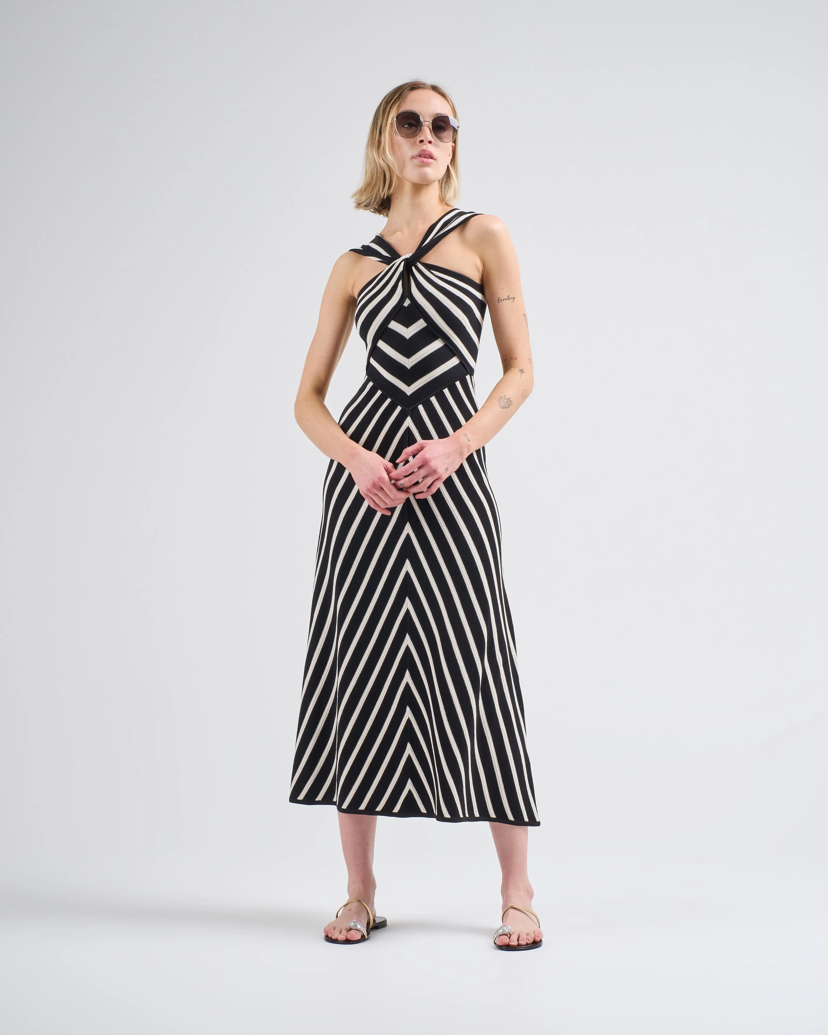 illuminate halter dress