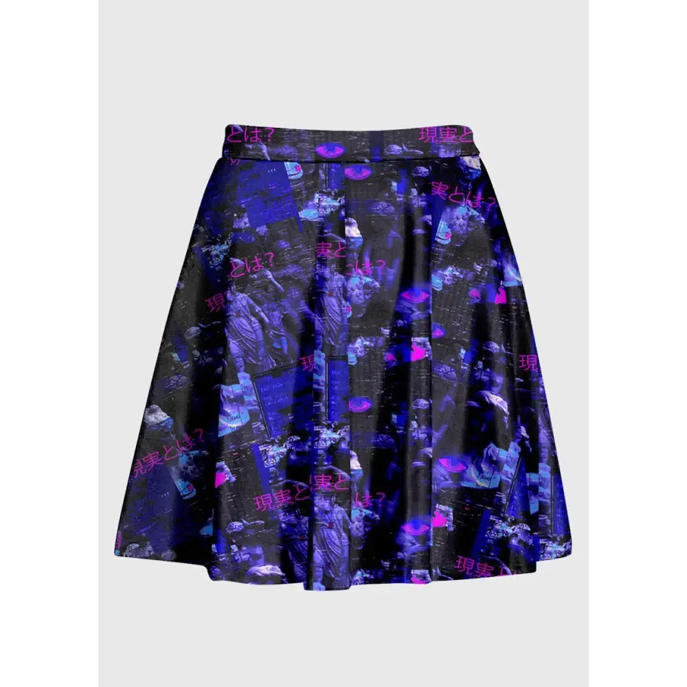Illusion Weirdcore High Waist Skirt for Comfort and Style