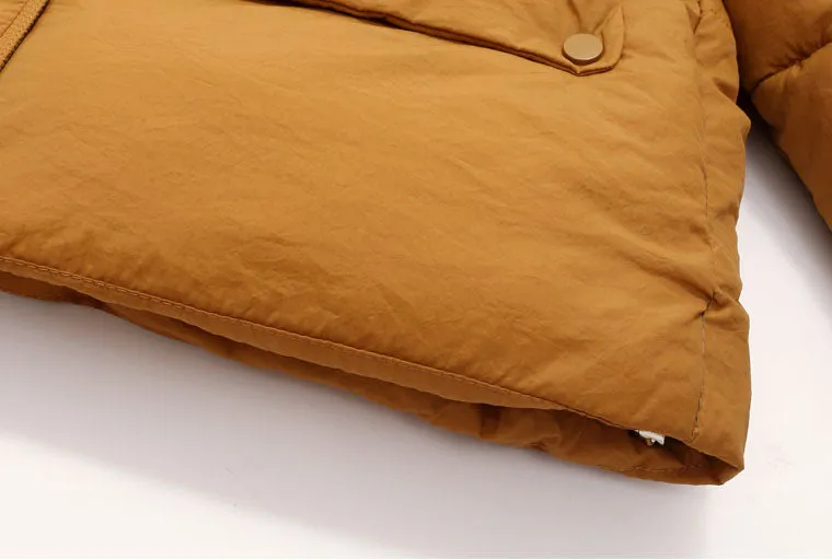 Insulated and Windproof Quilted Puffer Jacket with Flap Pockets