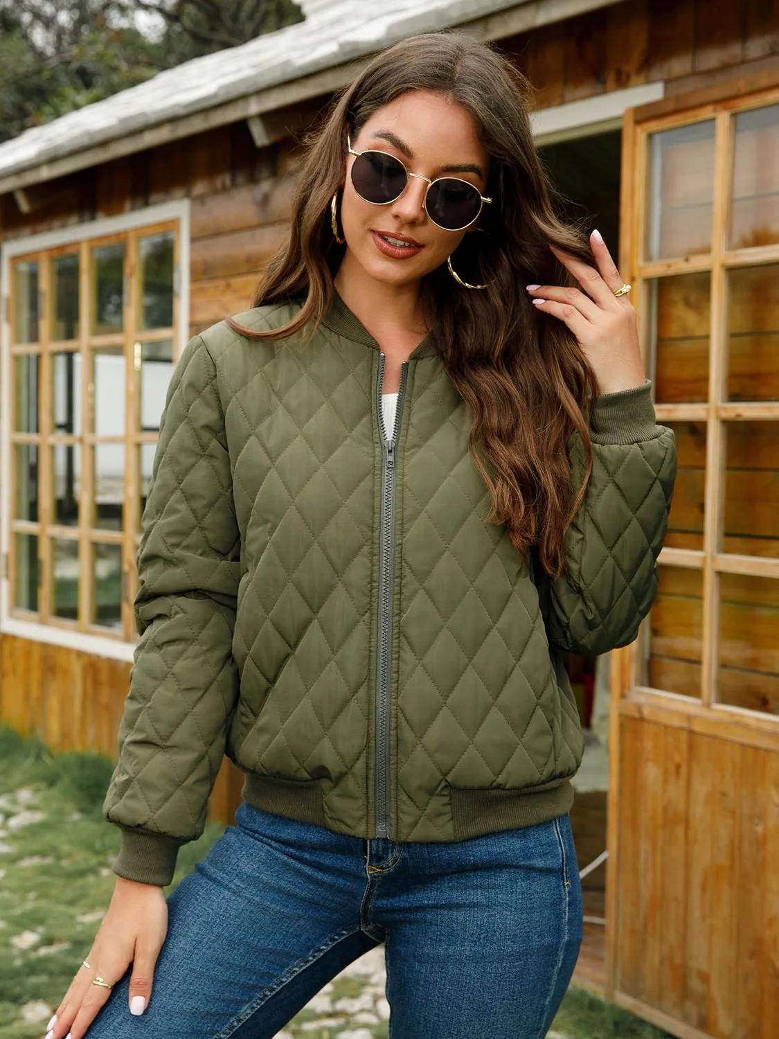 Jalie Zip-Up Baseball Collar Jacket
