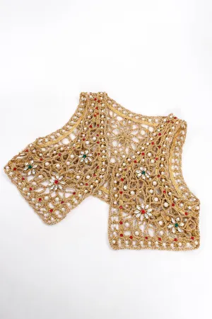 Jeweled Crochet Rope Vest