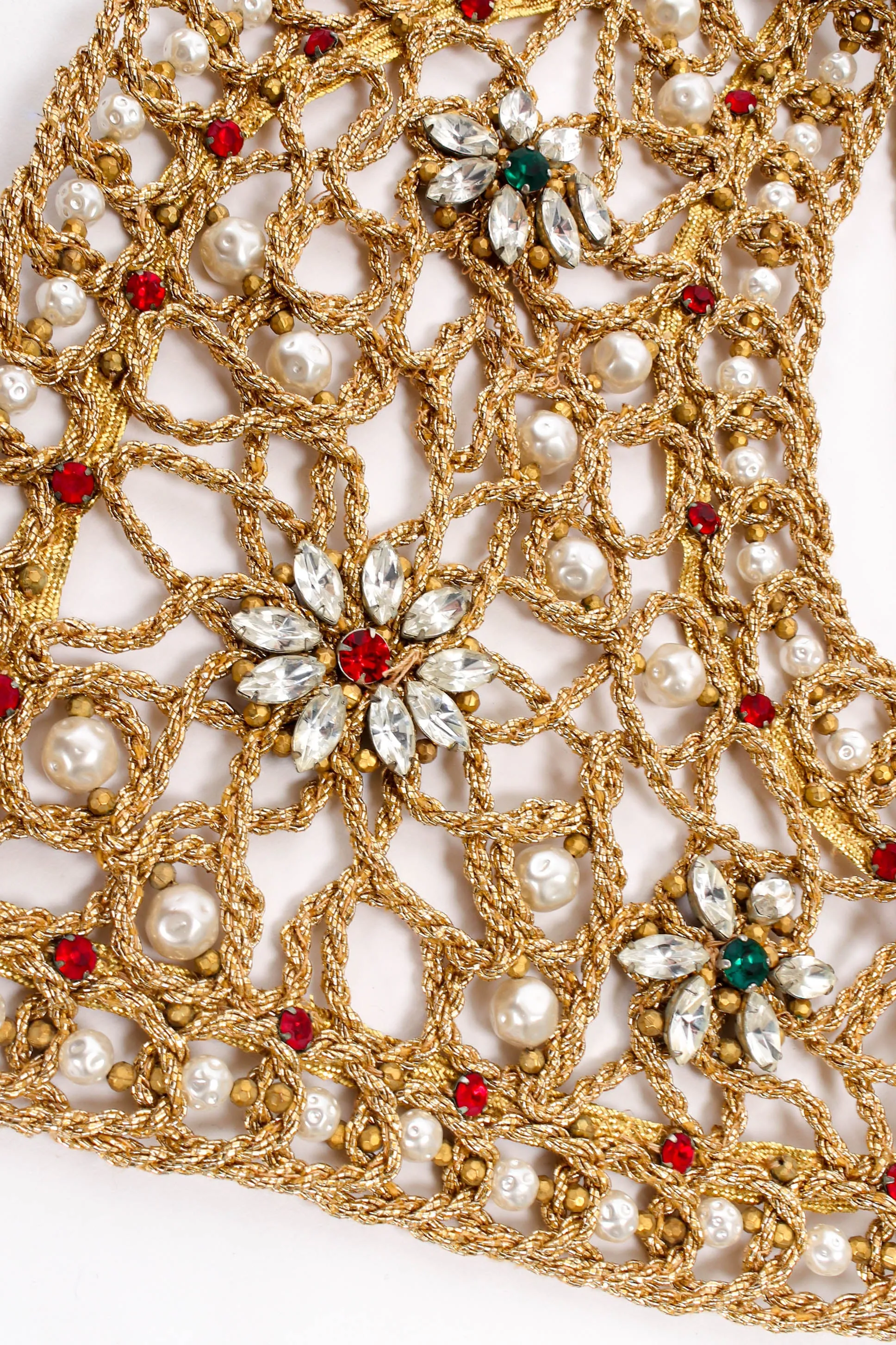 Jeweled Crochet Rope Vest