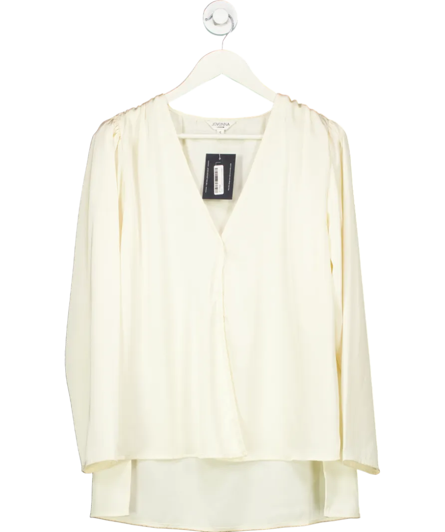 Jovonna London Cream Impero Blouse UK S