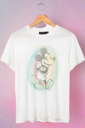 Junk Food Mickey Old School Spray Paint Vintage Tee