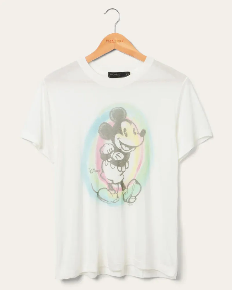 Junk Food Mickey Old School Spray Paint Vintage Tee