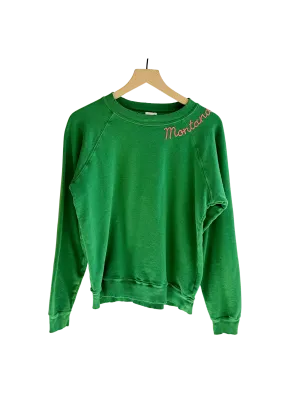 Kelly green embroidered Montana Sweatshirt
