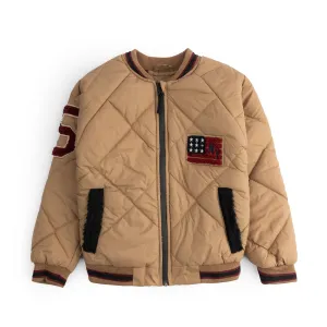 Khaki Puffer Jacket