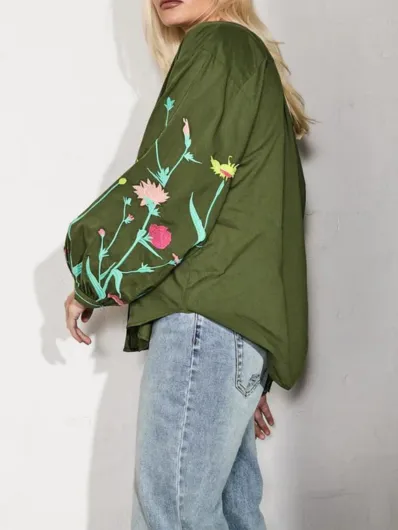Kireina - Beatrice Blouse - Khaki