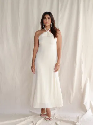 Knot Detail Halter Neck Dress