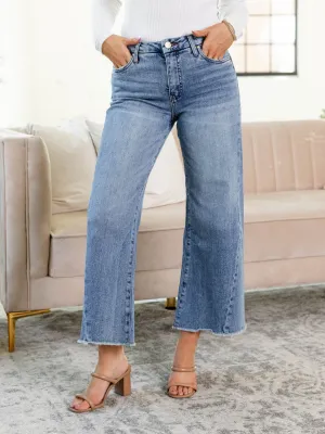 KUT Defiant Meg Fab Ab Forward Seam Raw Hem