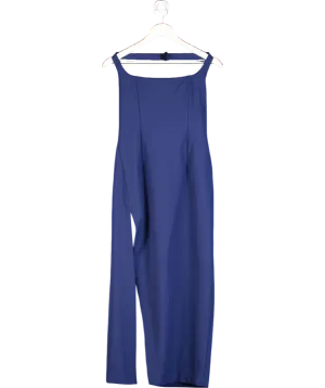 L'academie Blue Halter Neck Midaxi Dress UK L