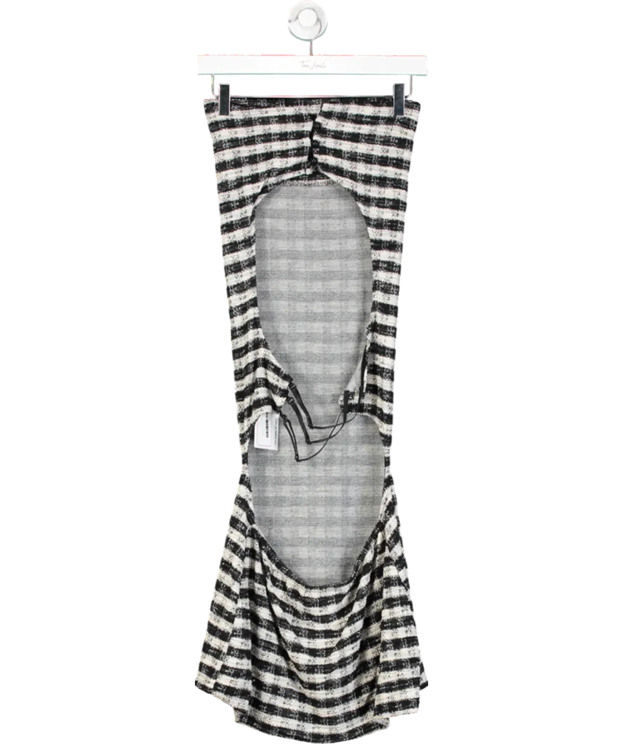 L'academie Blue Halter Neck Midaxi Dress UK L