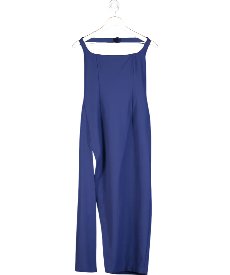 L'academie Blue Halter Neck Midaxi Dress UK L