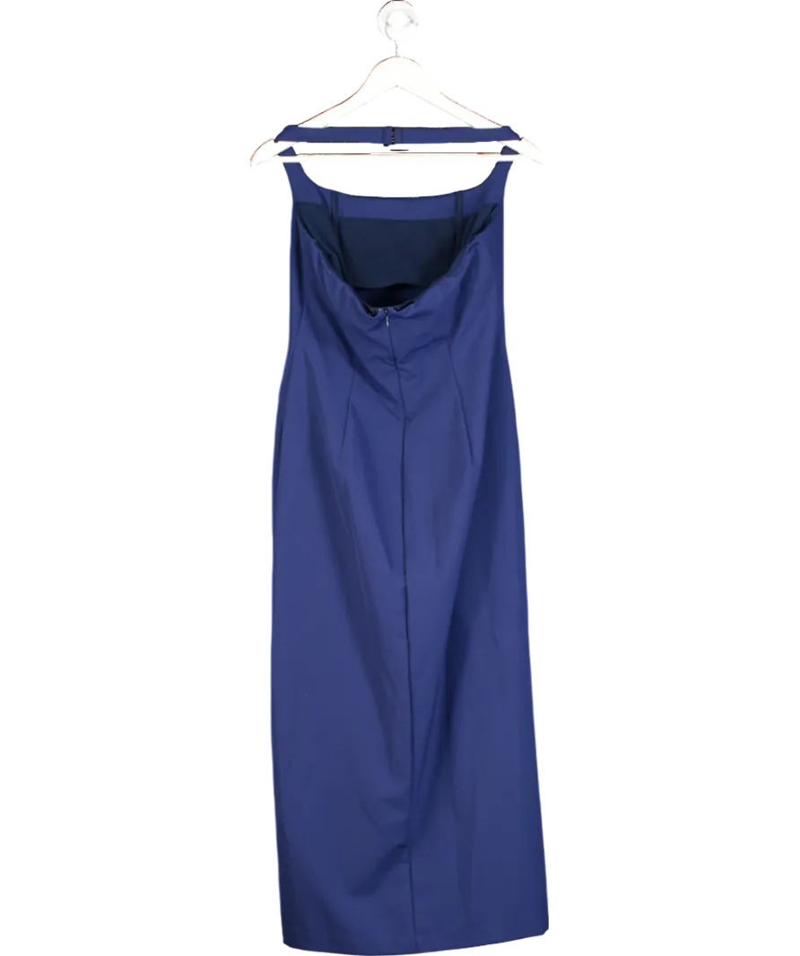 L'academie Blue Halter Neck Midaxi Dress UK L