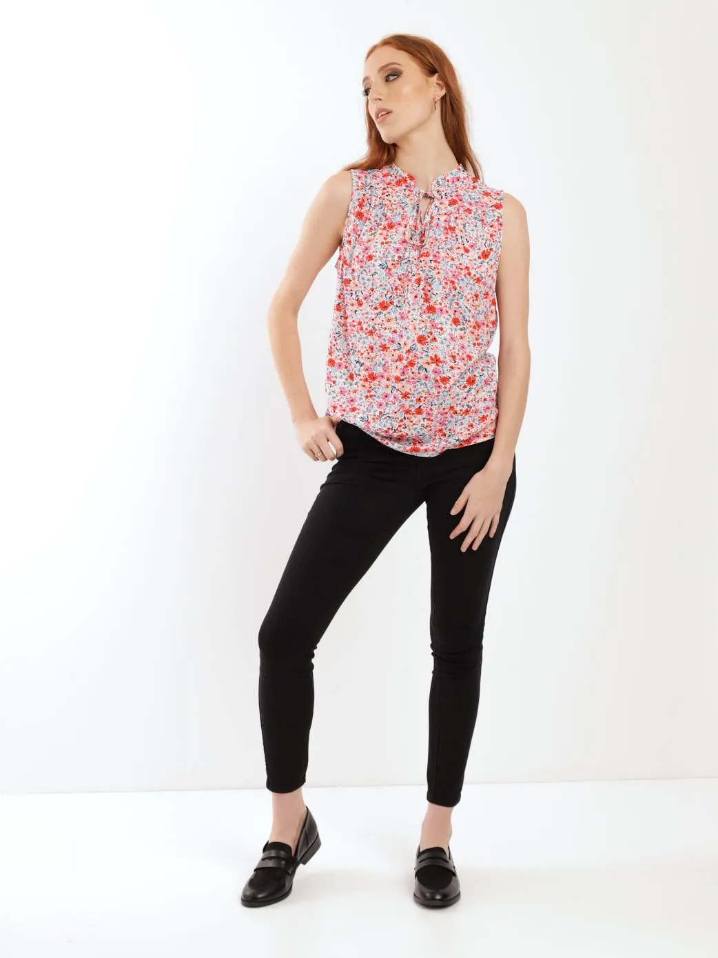 Ladies Peasant Tank Top