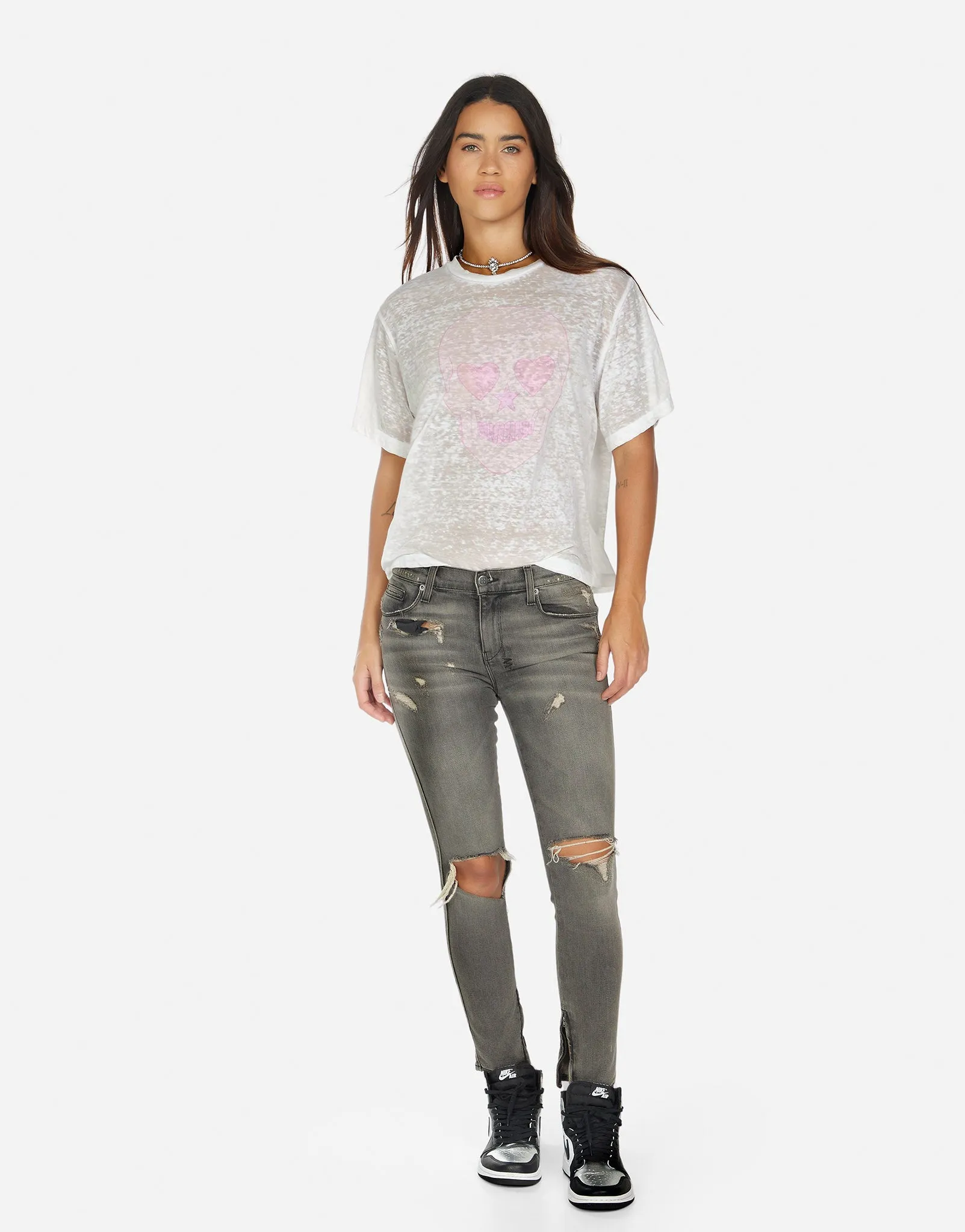 Linnea Pink Peace Love Skull