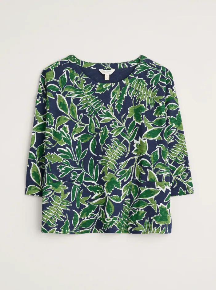 LIVING CANVAS TOP - INKED FOLIAGE MARITIME