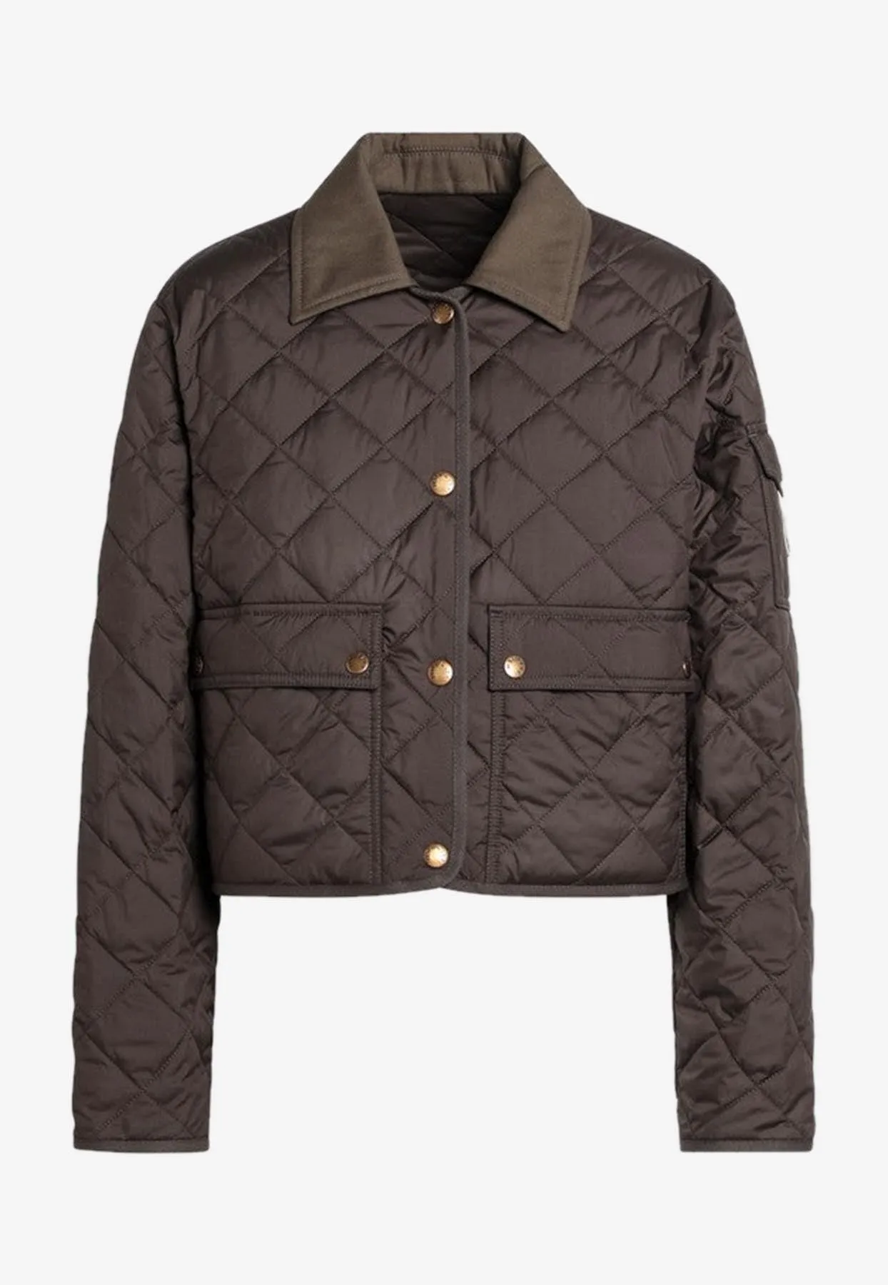 Logo Patch Quilted Jacket