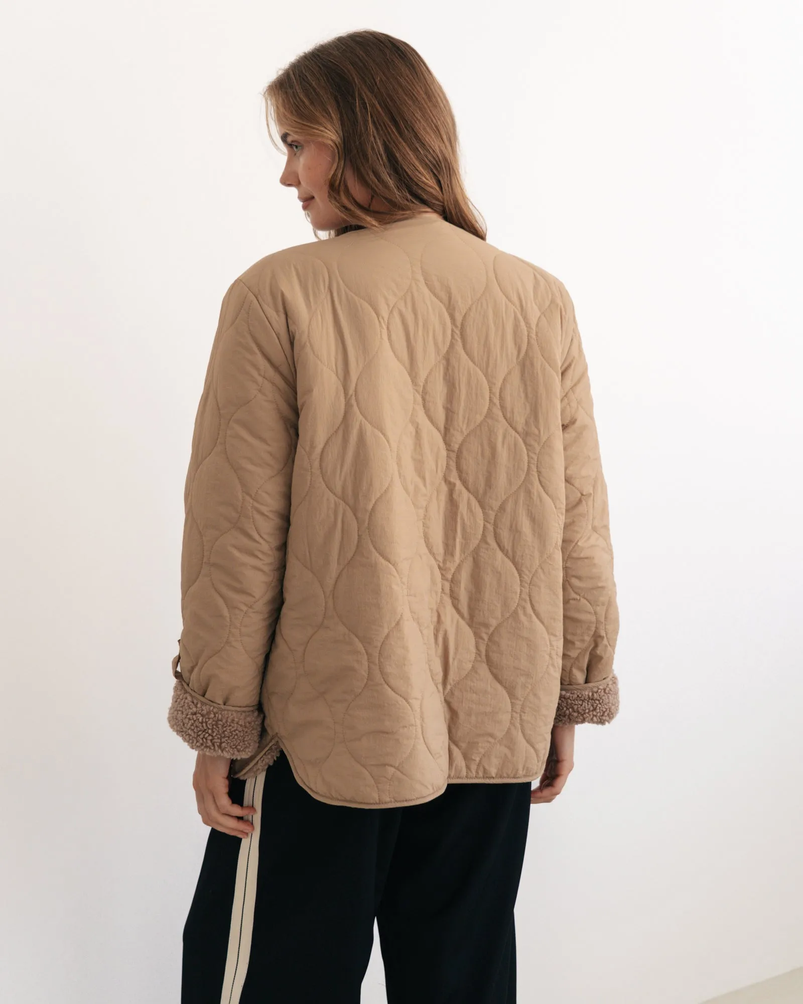 LOL70500 BEIGE REVERSIBLE JACKET