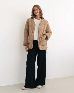 LOL70500 BEIGE REVERSIBLE JACKET